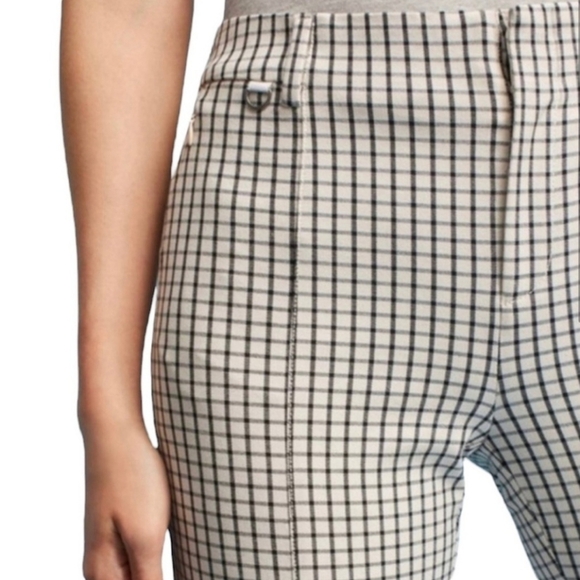 Anthropologie Essential Slim Pants in Plaid, Checked Windowpane Print Size 4 - Picture 3 of 11